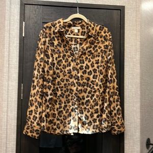 Dana Buchman Cheetah 🐆 Print Blouse